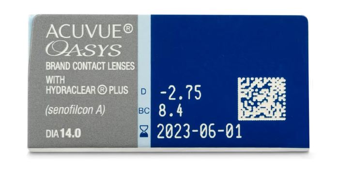 Johnson & Johnson ACUVUE OASYS with HYDRACLEAR PLUS - Pack of 6