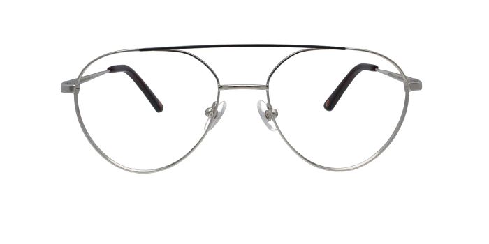  Silver Full rim Aviator Eyeglasses for Men and Women