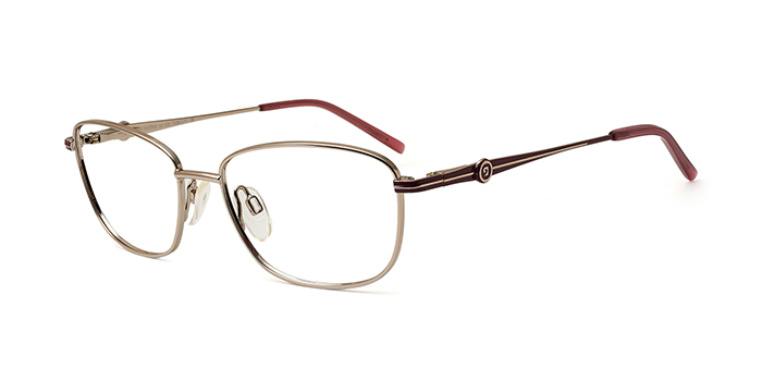 PIERRE CARDIN Silver Full Frame Oval Eyeglasses for Women