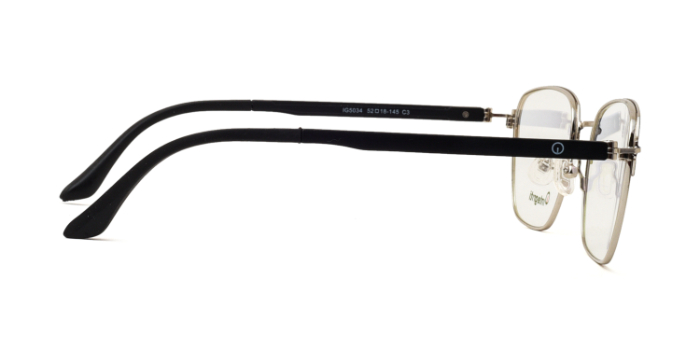 INTEGRITI Black Full Frame Square Eyeglasses for Men and Women