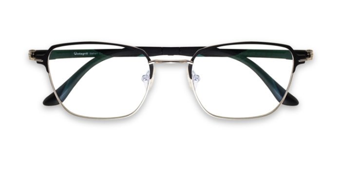 INTEGRITI Black Full Frame Square Eyeglasses for Men and Women