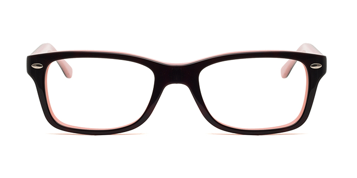 Ray-Ban Black Full Frame Rectangle Eyeglasses for Kids