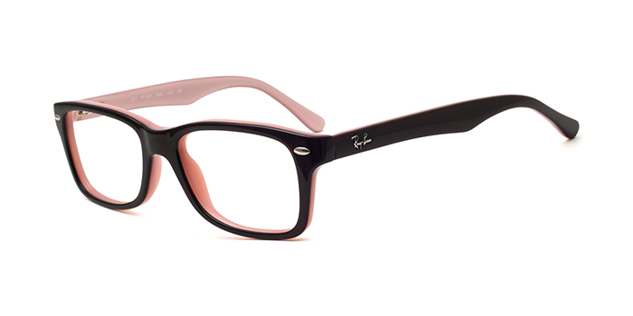 Ray-Ban Black Full Frame Rectangle Eyeglasses for Kids