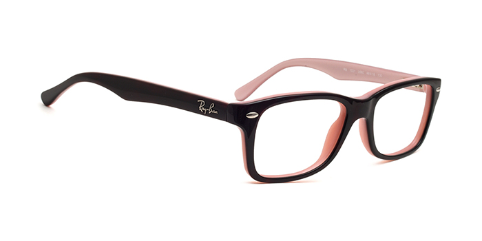 Ray-Ban Black Full Frame Rectangle Eyeglasses for Kids