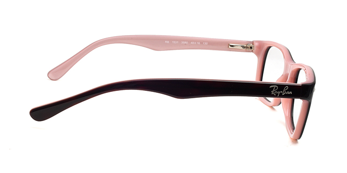 Ray-Ban Black Full Frame Rectangle Eyeglasses for Kids