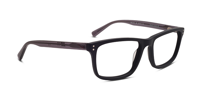 NIKE Black Full Frame Rectangle Eyeglasses for Men and Women