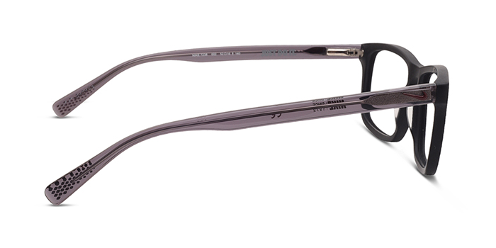NIKE Black Full Frame Rectangle Eyeglasses for Men and Women