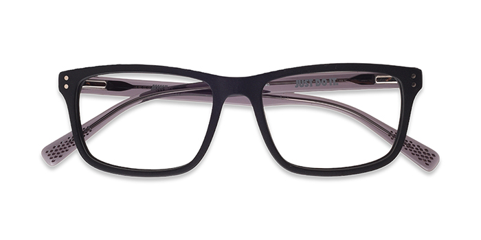 NIKE Black Full Frame Rectangle Eyeglasses for Men and Women