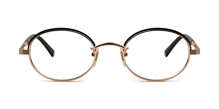 POLICE Black Full Frame Round Eyeglasses for Men and Women