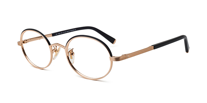 POLICE Black Full Frame Round Eyeglasses for Men and Women