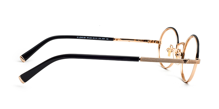 POLICE Black Full Frame Round Eyeglasses for Men and Women