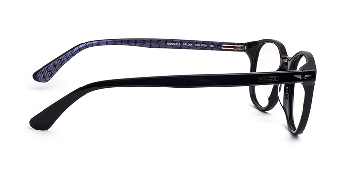 POLICE Black Full Frame Round Eyeglasses for Men and Women