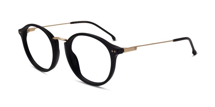 CARRERA Gold Full Frame Round Eyeglasses for Men