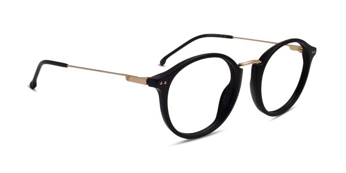 CARRERA Gold Full Frame Round Eyeglasses for Men