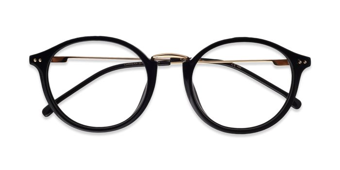 CARRERA Gold Full Frame Round Eyeglasses for Men
