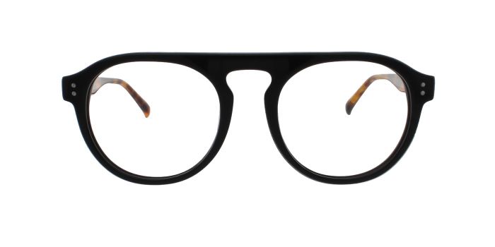 Black Full rim Round Eyeglasses for Men and Women