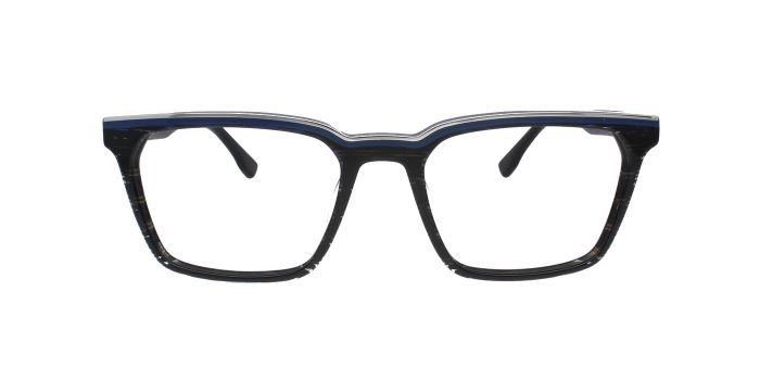  Black Full rim Square Eyeglasses for Men