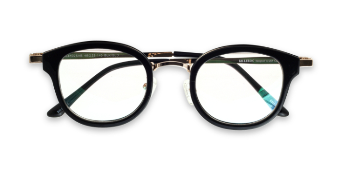 KILLER Black Full Frame Round Eyeglasses for Men and Women