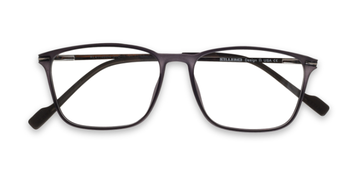 KILLER Grey Full Frame Square Eyeglasses for Men and Women