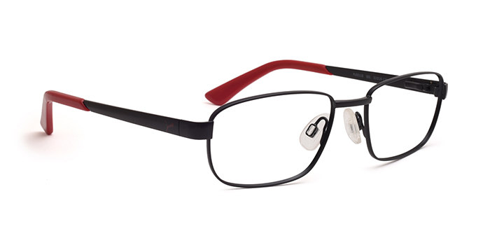 PUMA Black Full Frame Rectangle Eyeglasses for Kids