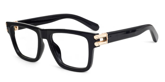MIRAR by EyeMyEye Black Full Frame Wayfarer Eyeglasses for Men and Women