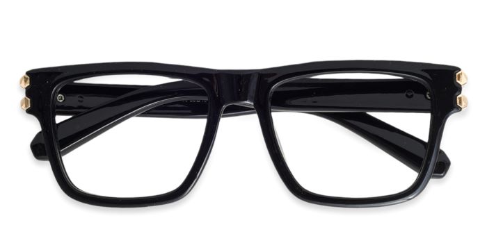 MIRAR by EyeMyEye Black Full Frame Wayfarer Eyeglasses for Men and Women