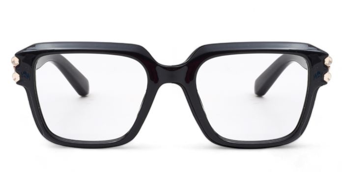 MIRAR by EyeMyEye Black Full Frame Square Eyeglasses for Men and Women