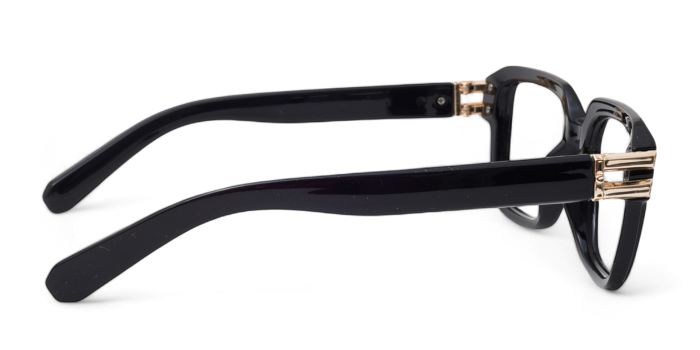MIRAR by EyeMyEye Black Full Frame Square Eyeglasses for Men and Women