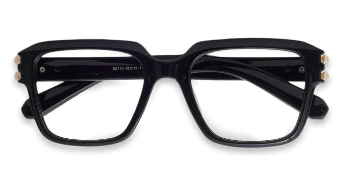 MIRAR by EyeMyEye Black Full Frame Square Eyeglasses for Men and Women