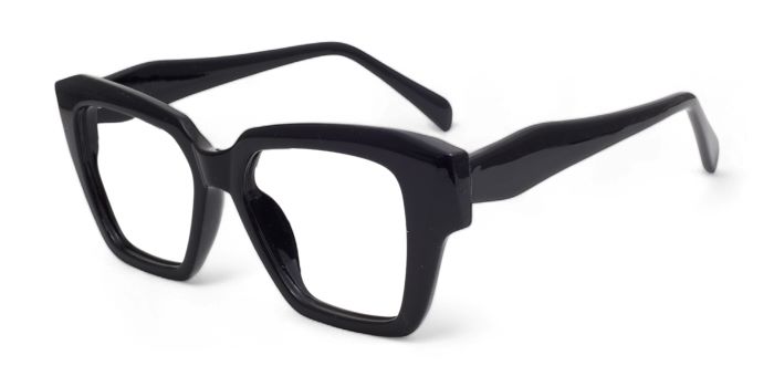 MIRAR by EyeMyEye Black Full Frame Wayfarer Eyeglasses for Men and Women