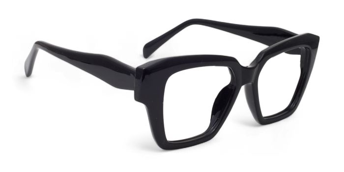 MIRAR by EyeMyEye Black Full Frame Wayfarer Eyeglasses for Men and Women