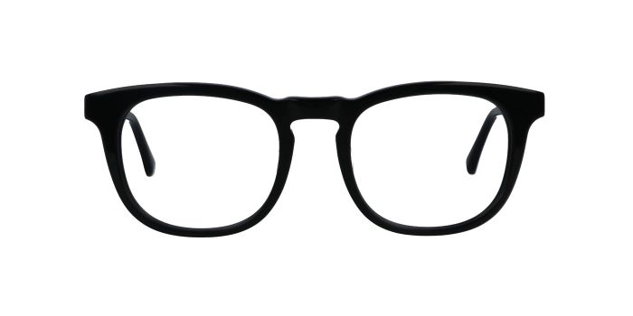  Matt Black Full rim Round Eyeglasses for Men and Women