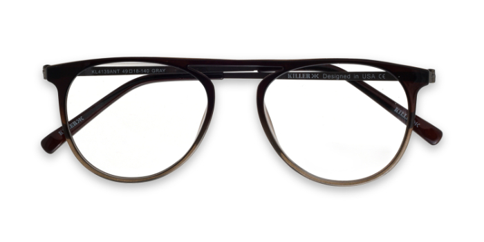 KILLER Grey Full Frame Round Eyeglasses for Men and Women