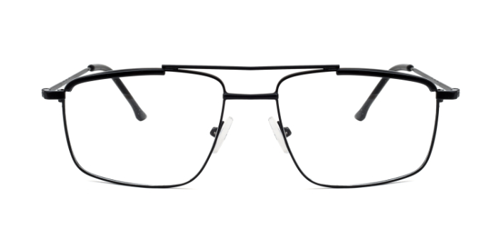 NERDLANE by EyeMyEye E12C11388 Black Full Frame Rectangle Eyeglasses for Men and Women