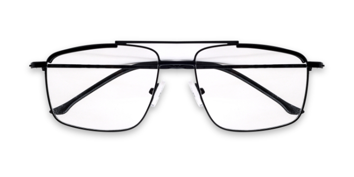 NERDLANE by EyeMyEye E12C11388 Black Full Frame Rectangle Eyeglasses for Men and Women