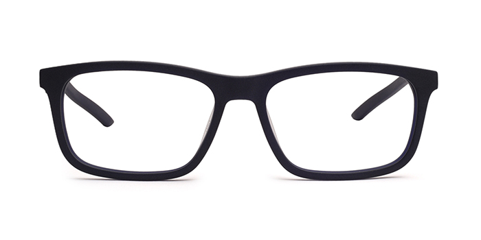 PUMA Black Full Frame Rectangle Eyeglasses for Men and Women