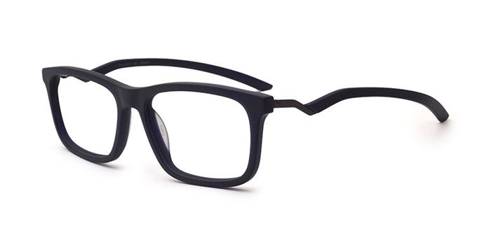 PUMA Black Full Frame Rectangle Eyeglasses for Men and Women