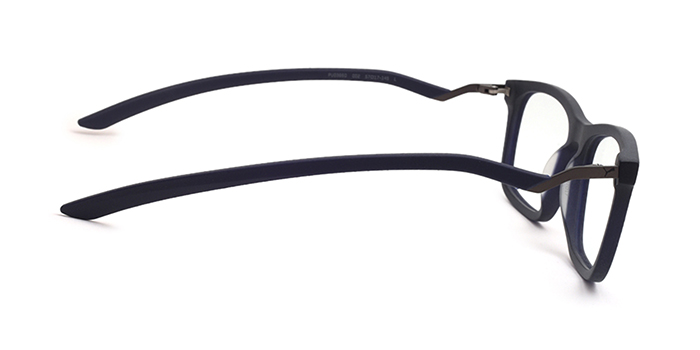 PUMA Black Full Frame Rectangle Eyeglasses for Men and Women