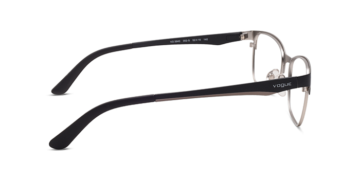 VOGUE Black Full Frame Rectangle Eyeglasses for Women