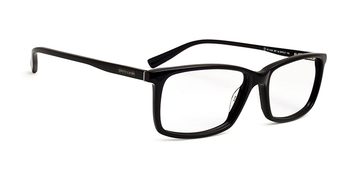 PIERRE CARDIN Black Full Frame Rectangle Eyeglasses for Men and Women