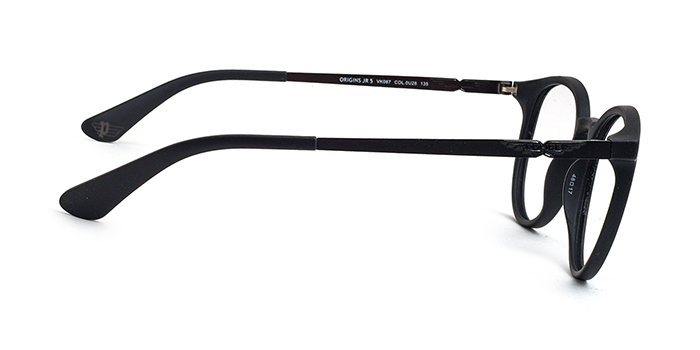 POLICE Black Full Frame Round Eyeglasses for Men and Women