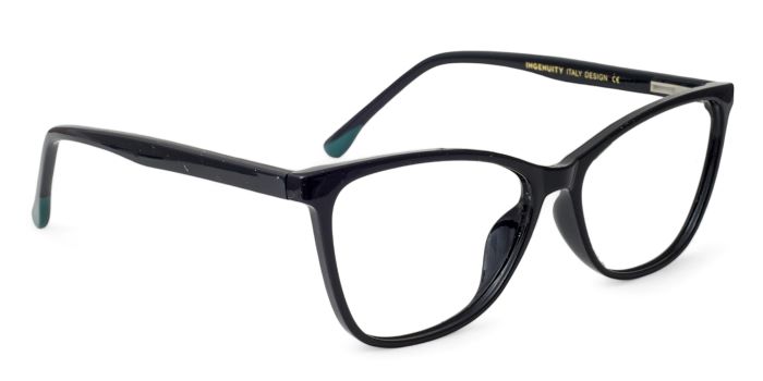MIRAR by EyeMyEye Black Full Frame Cateye Eyeglasses for Women