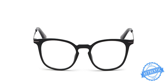 Diesel Black Full Frame Round Eyeglasses for Men and Women