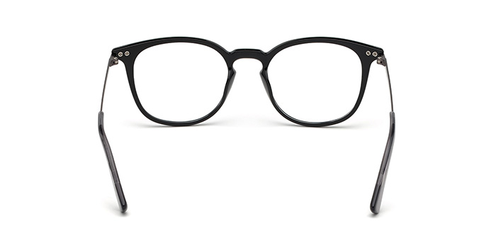 Diesel Black Full Frame Round Eyeglasses for Men and Women