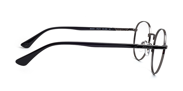 POLICE Gunmetal Full Frame Round Eyeglasses for Men and Women