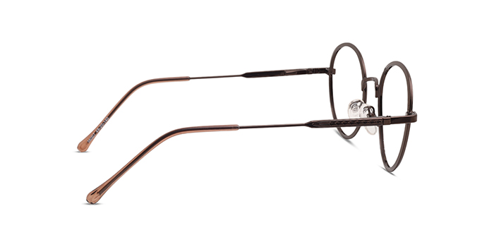  Brown Full Frame Round Eyeglasses for Men and Women