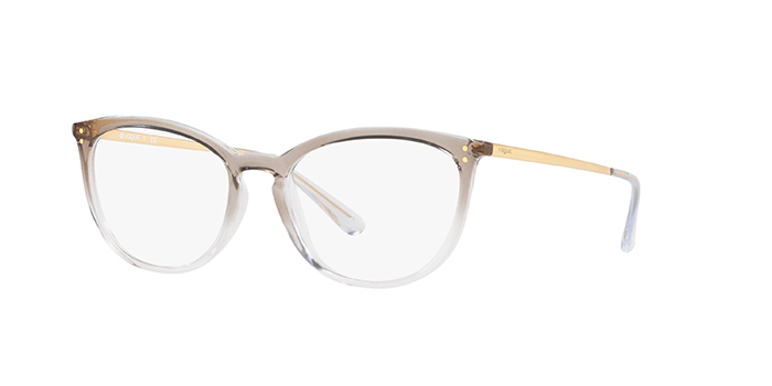 VOGUE Brown Full Frame Oval Eyeglasses for Women