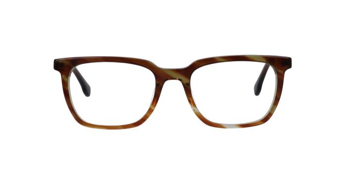  Brown Full rim Square Eyeglasses for Men and Women