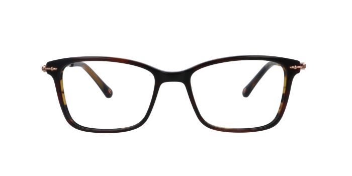  Brown Full rim Square Eyeglasses for Men and Women