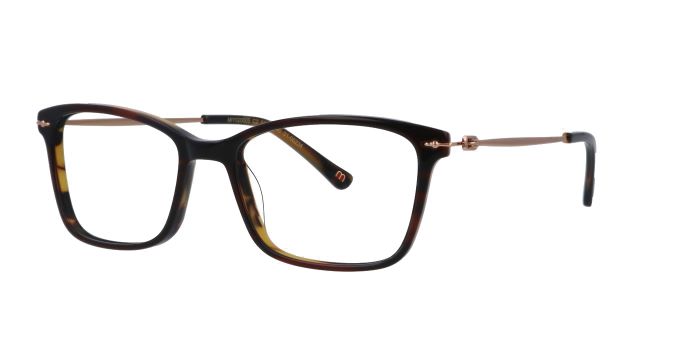  Brown Full rim Square Eyeglasses for Men and Women